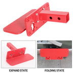 Folding Hitch Step for Rear Bumper Fits 2inch Receiver Trailer Hitch Mount Step Car Accessories Non-slip Truck RV Foldable Pedal 3
