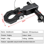 15ton Shackle Aluminium Trailer Arm Connector 2 Inch Receiver Trailer Hitch Camp Trailer Car Accessories Offroad Refit Parts 2