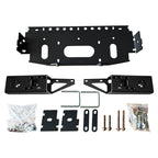 For 2021 ISUZU Series Pickup Front Bumper Winch Tray Bracket Parts Trailer Hitch Winch Mounting Rack Holder Frame Accessories 3