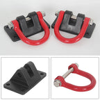 For Jeep Wrangler JK JL TJ Front Bumper Base Shackle Hook Parts Trailer Hitch Tow Recovery Shackle Towing D-ring Car Accessories 4
