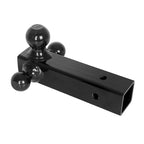 Fully Welded High Strength Steel Triple Ball Trailer Hitch for 2.5 Inch Receiver 3-in-1 Integrated Towing Ball Mount for Truck 1