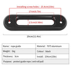 10 Inch 254MM Install Hole Aluminum Alloy Forging Winch Guide Rope Tow Hook 16000lb Trailer Hitch Car Winch Accessories 4