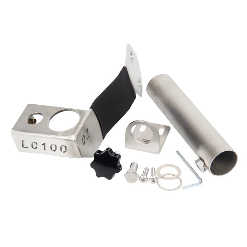 New CNC Stainless Steel Flagpole Antenna Bracket Mount Holder for LC100 Trailer Parts Accessories Retrofit/Upgrade 2