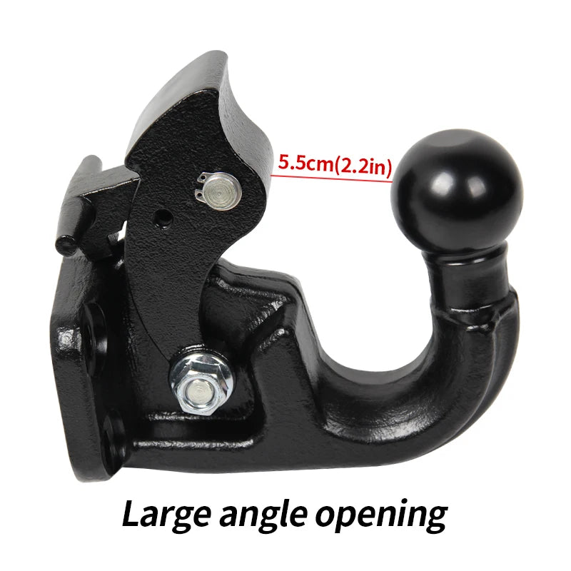 44000lbs 20Ton Forged Trailer Hitch by Rear Bumper Modification Standard Installation Hole Position Tow Hook Car Accessories 3