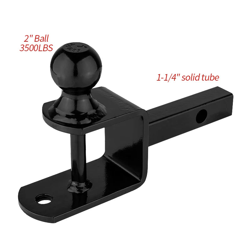 Car Tow Hook Accessories 1-1/4-inch ATV/UTV Single Ball Head Beach Bike Small Solid Trailer Arm Trailer Hitch Refit Parts 2