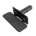 New Black Steel Alloy 5x5cm Tube Arm Folding Rear Bumper Pedal 2inch Receiver Non-slip 200kg Max Payload Trailer Hitch 1