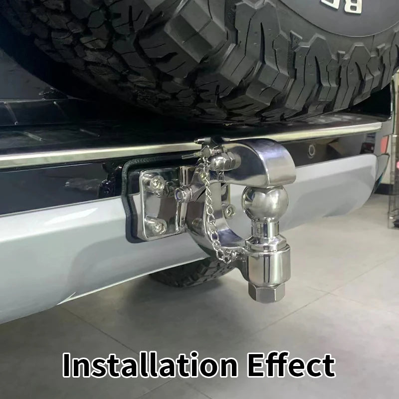 Tank500 Steel Trailer Hitch with Tow Ball Towing Hook for Rear Bumper Original Car Hole Distance Camp Trailer Car Accessories 2