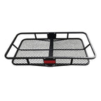 Fits 2inch Receiver Square Mouth Luggage Basket Outdoor Rack Universal Install with Car Trailer Hitch Camp Trailer Accessories 1