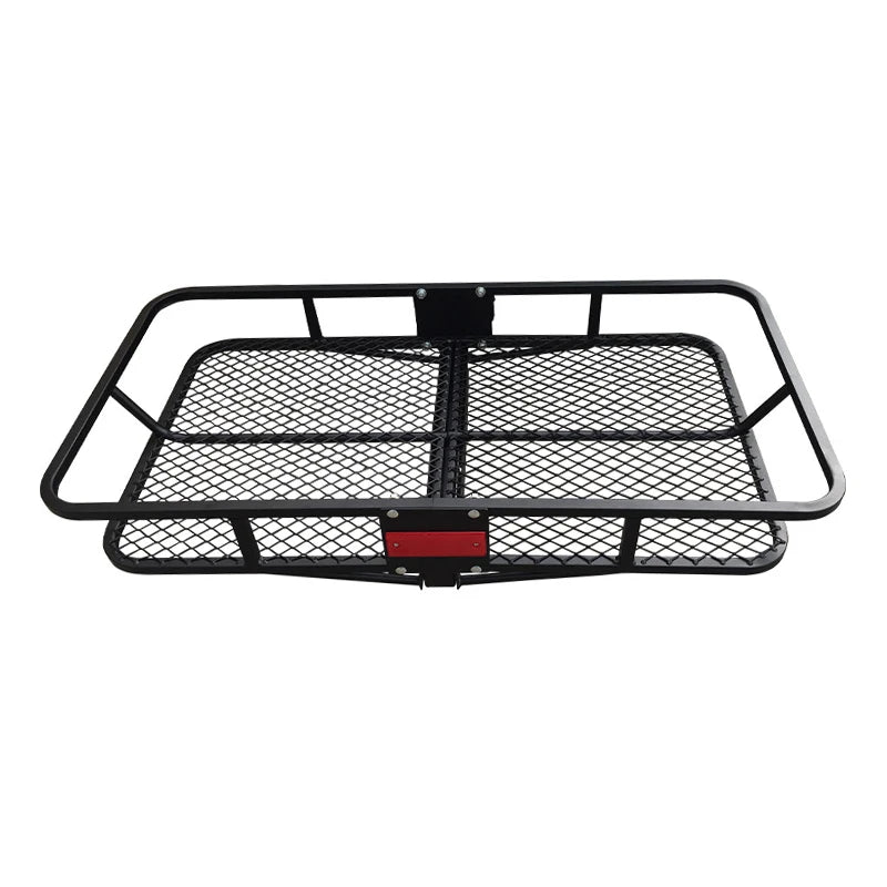 Fits 2inch Receiver Square Mouth Luggage Basket Outdoor Rack Universal Install with Car Trailer Hitch Camp Trailer Accessories 1