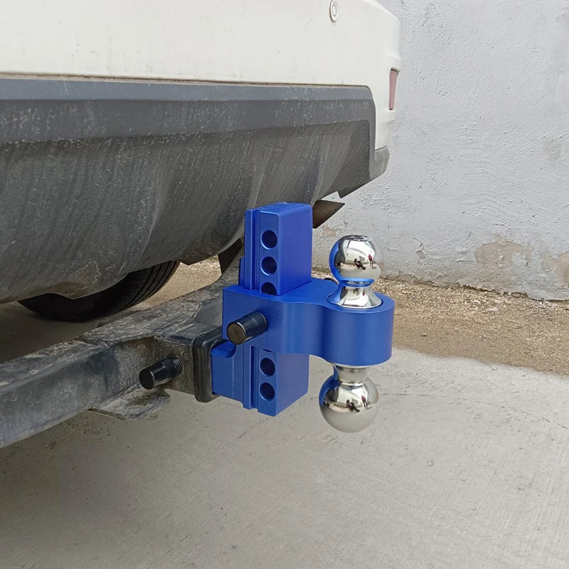 Aluminum Alloy Trailer Arm Dual Ball Parts 6-inch 7-hole Height Adjustment Tow Hook Trailer Hitch Camp Trailer Car Accessories 6