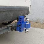 Aluminum Alloy Trailer Arm Dual Ball Parts 6-inch 7-hole Height Adjustment Tow Hook Trailer Hitch Camp Trailer Car Accessories 6