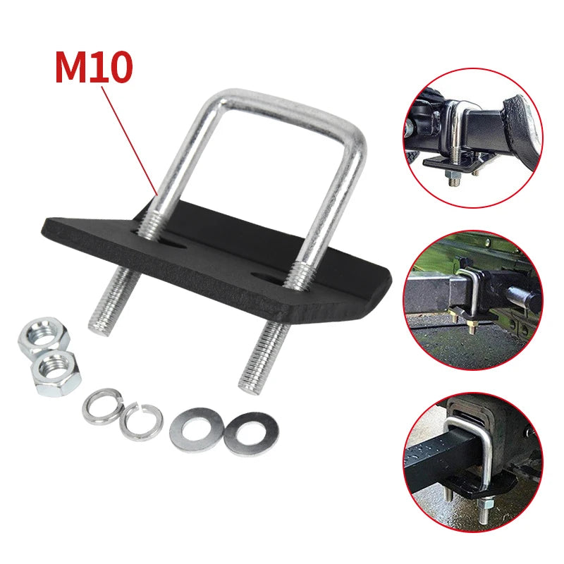 M10 Locking Trailer Square Mouth Anti-Losening Shaking Device Fastener Secure Trailer Hitch Camp Trailer Accessories Tow Hook 3