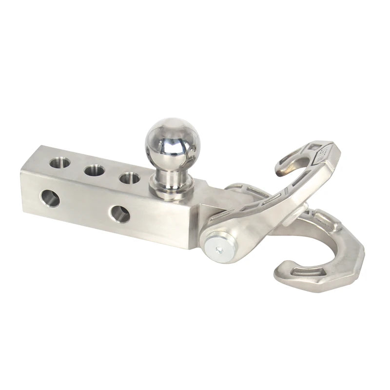 11000lbs Heavy Duty Stainless Steel Trailer Hitch with Tow Hitch with Shackle Fits 2 Inch Receiver Car Accessories 5