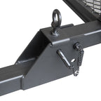Folding Hitch Cargo Carrier Basket 2 Inch Receiver Mount Heavy Duty Steel Rear Bumper Luggage Rack for SUV Truck Car Road Trip 4
