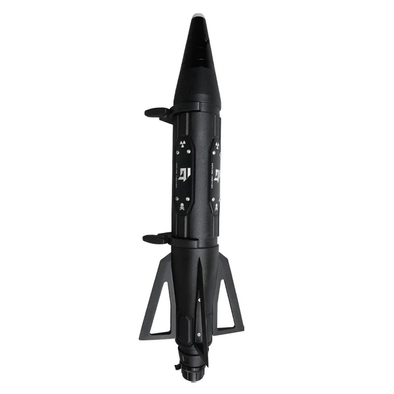 5L Missile Shape Jerry Can Portable Fuel and Water TanK for Off-Road SUV Exterior Decoration Outdoor Emergency Gas Canister Drum 2