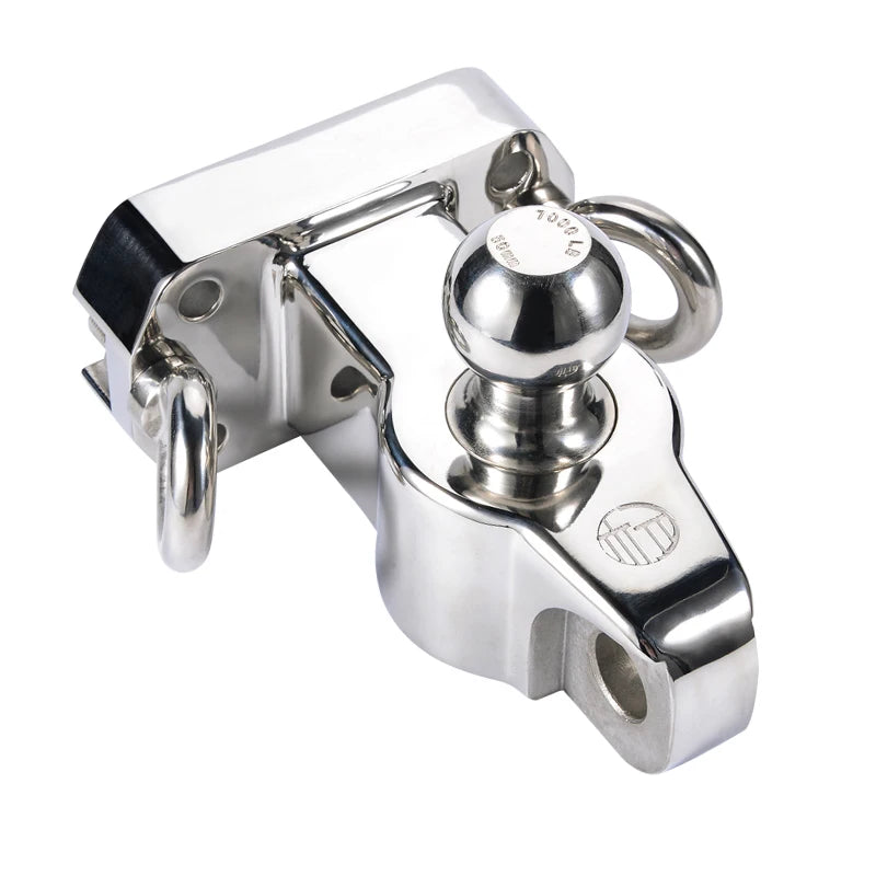 PRADO Car Stainless Steel Trailer Hitch With 50mm Ball and Separable Tow Hook Shackle Off-road Refit Accessories 3