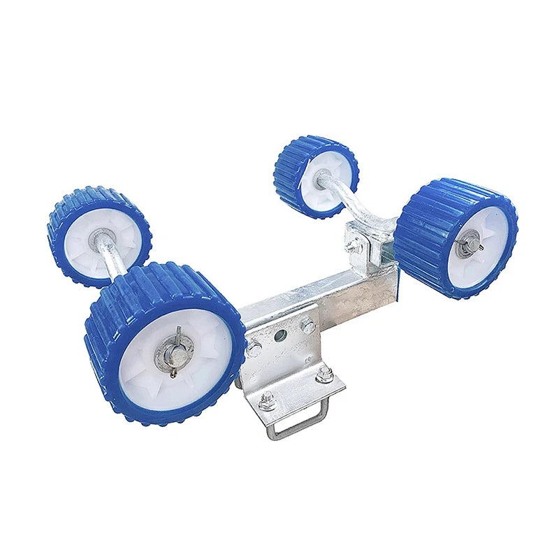 New High Quality PVC Blue Trailer Keel Roller Yacht Towed Motorboat Trailer Hitch Accessories Easy Go 200kg Max Payload 5
