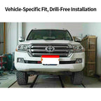 For Toyota Land Cruiser LC200 Steel Winch Tray Bracket Winch Mounting Rack Holder Trailer Hitch Car Winch Cradle Accessories 3