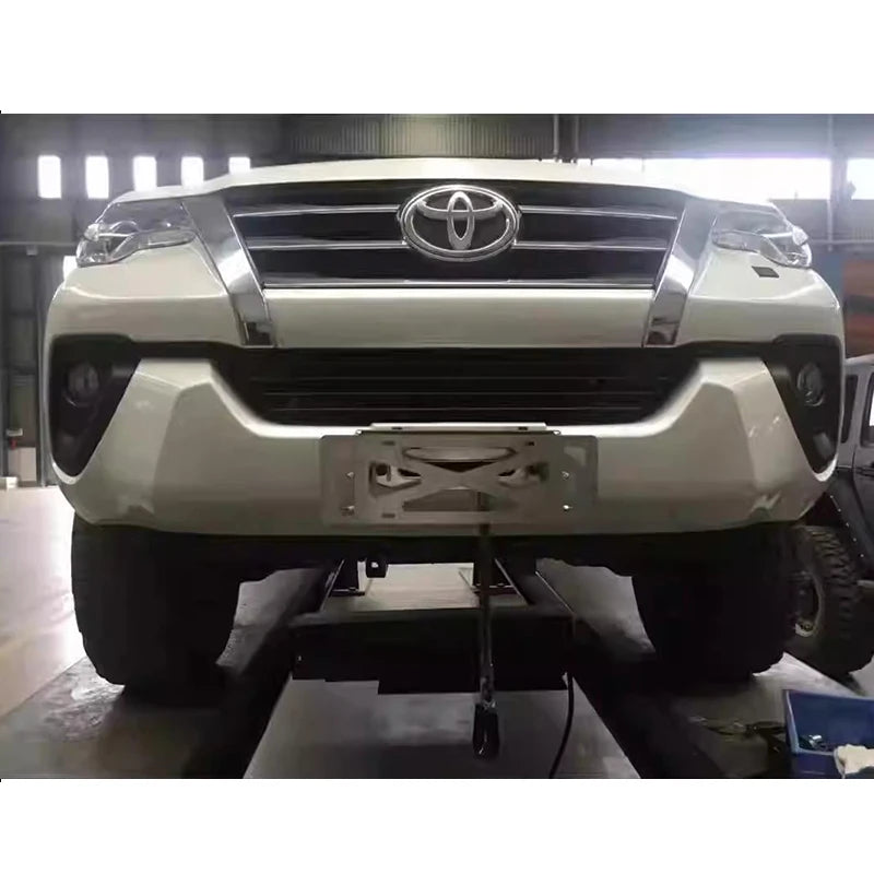 For 2015-2025 Fortuner Front Bumper Winch Tray Bracket Trailer Hitch Winch Mounting Rack Holder Frame Car Cradle Accessories SW4 6