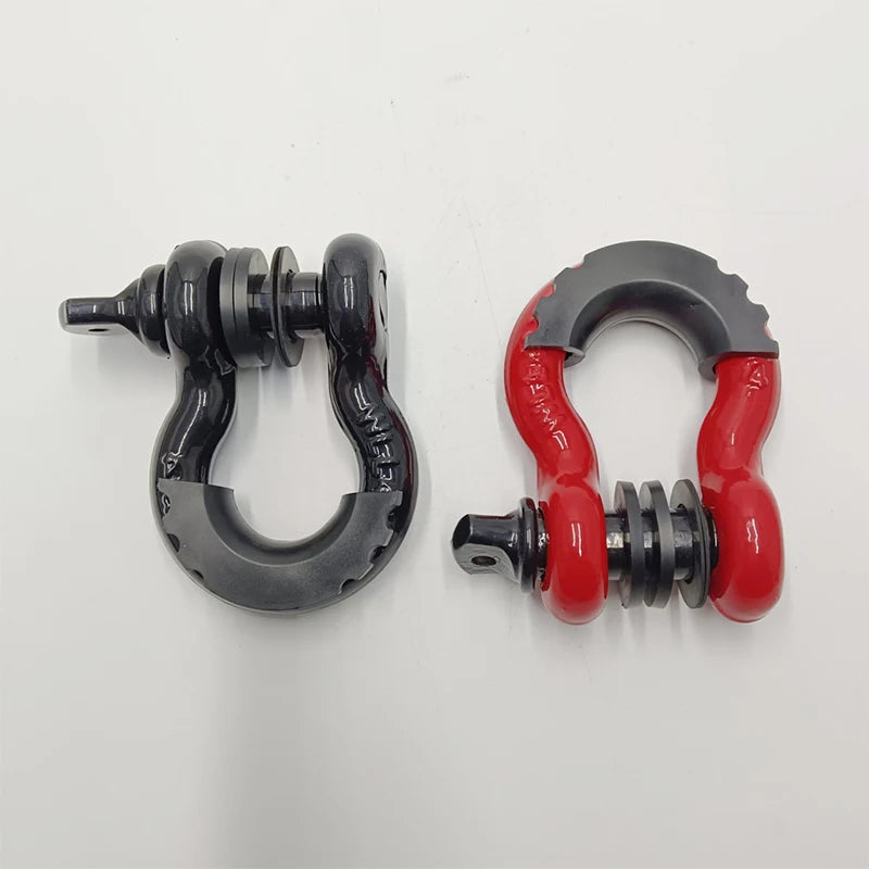 New American Style Forged U-Shaped Heavy Duty Steel Shackle Trailer Hitch Parts Off-Road Refit 10000lbs Capacity Release Buckle 6