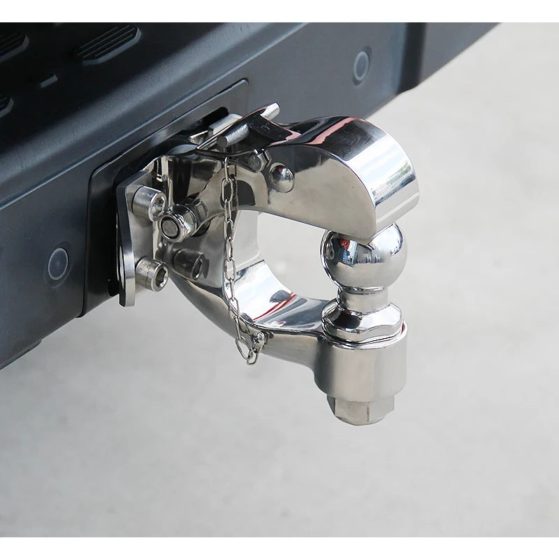 8Ton Stainless Steel Trailer Hook and 85x45mm Install Hole Pintle Tow Hook Parts High Quality Trailer Hitch Ball Accessories 6