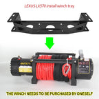 For Lexus LX570 Steel Winch Tray Bracket Parts Winch Mounting Rack Holder Trailer Hitch Winch Cradle Car Frame Accessories 4