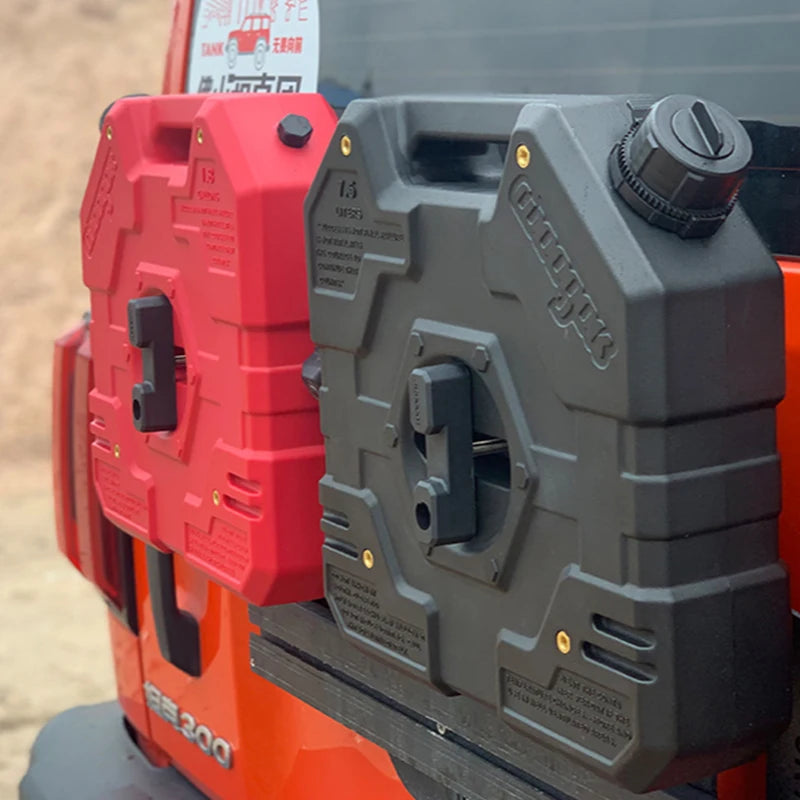 1.8 Gallon Square PE Outdoor Offroad Oil Bucket 6.8L Portable Emergency Oil Can Water Tank Overlanding Camping Car Accessories 2