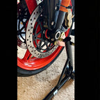 Motorcycle Front Wheel Lift Stand Parts Steel Front Paddock Stand Wheel Lift Support Repair Maintenance Holder for Motorbike 6