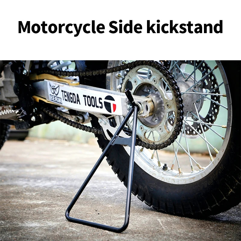 Motorcycle Kickstand Side Stand Universal Metal Side Support Bracket Anti-slip Parking Stand Replacement Parts for Motorbike 2