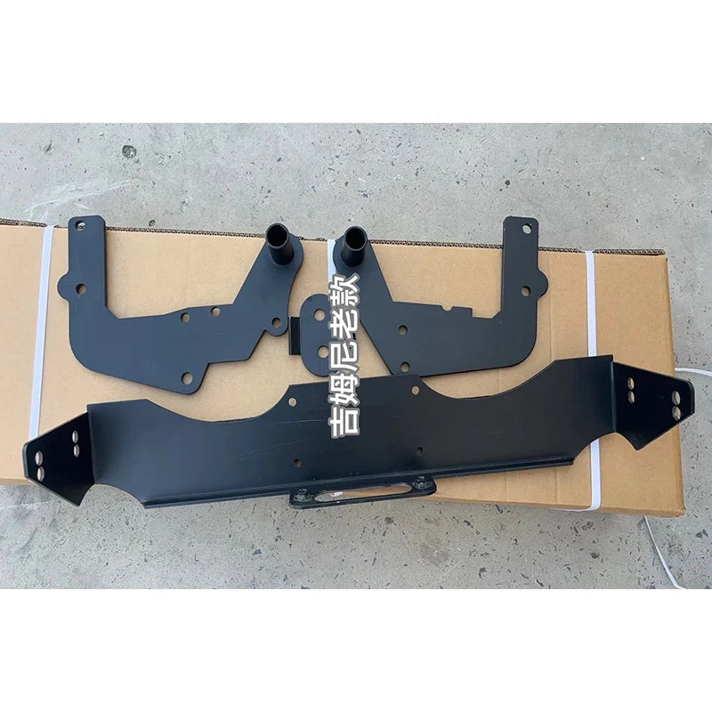 For Suzuki Old Style Jimny Steel Winch Tray Bracket Off-Road Tow Parts Trailer Hitch Winch Mounting Rack Holder Car Accessories 3