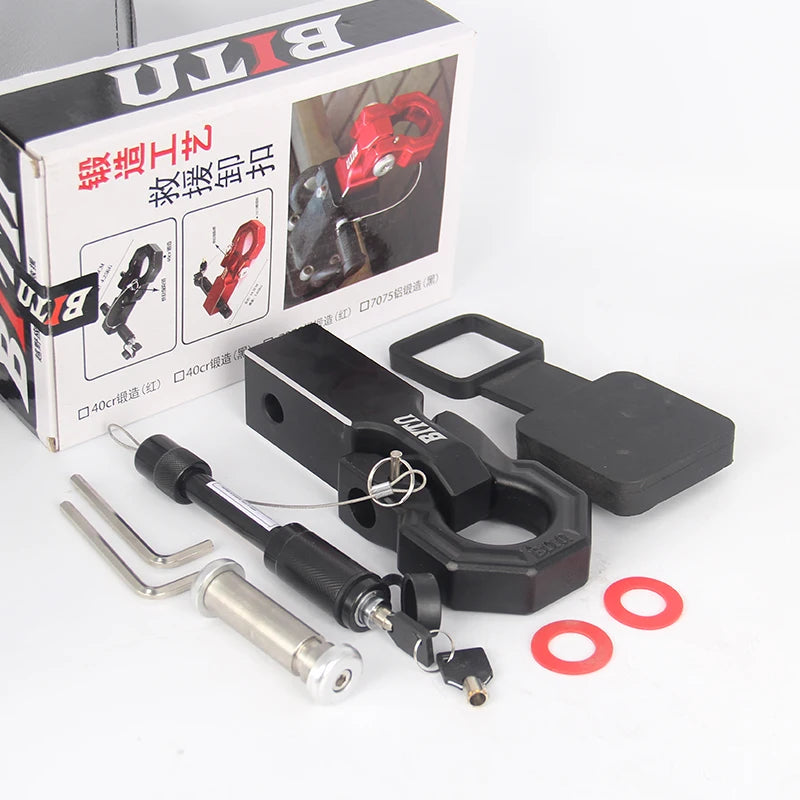 2-Inch Receiver Aluminum Alloy Square Trailer Arm Rear Bumper Installation for Easy Suspension for Trailer Hook 2