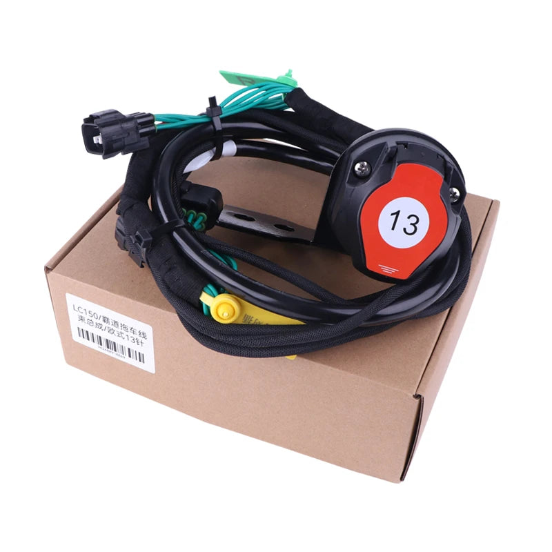 For PRADO LC150 OE Fitment Towing Harness Trailer Hitch Plugs Parts European 13 Pin Trailer Harness Car Trailer Wiring Specific 1
