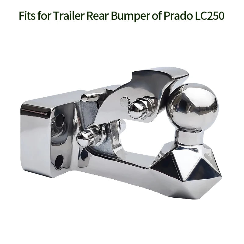 Trailer 304 Stainless Steel Towing Hook for Toyota LC250 Diamond Design Refit Parts Trailer Hitch Base Off-road Car Accessories 3