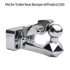 Trailer 304 Stainless Steel Towing Hook for Toyota LC250 Diamond Design Refit Parts Trailer Hitch Base Off-road Car Accessories 3