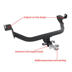 For Jeep Cherokee Steel Trailer Rear Bumper Parts Car Tow bar Towing Hook Vehicle Trailer Hitch Accessories Coupling Device 2