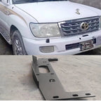 For Land Cruiser 100 Steel Winch Tray Bracket LC100 Winch Mounting Rack Holder Trailer Trailer Car Winch Cradle Accessories 5