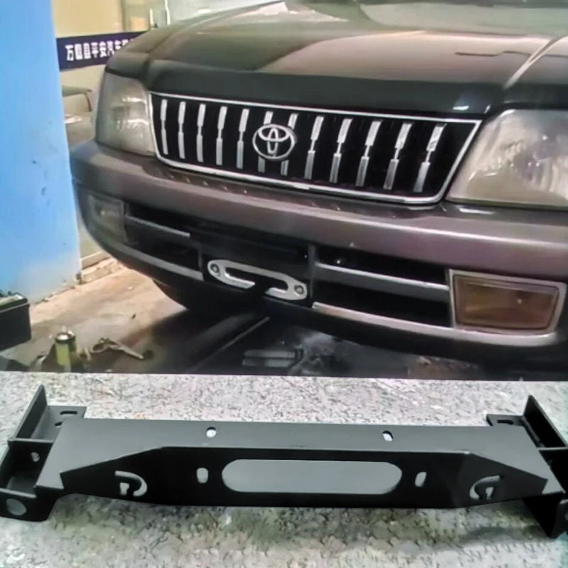 For PRADO LC95 Steel Winch Tray Bracket Parts Winch Mounting Rack Holder Trailer Hitch Car Winch Cradle Frame Accessories 5