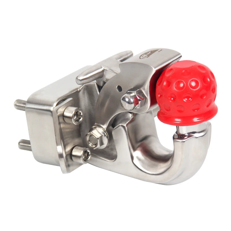 European-style Towing Hook With One-Piece Trailer Ball 85x45mm Hole of Rear Bumper Off-road Refit Camp Trailer Accessories 1
