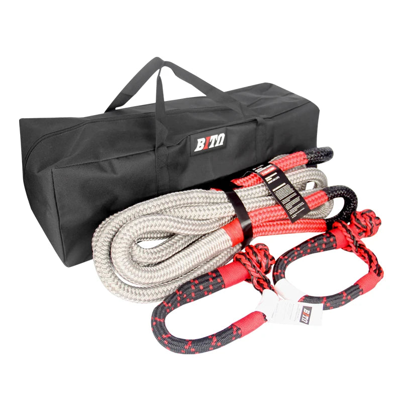New Portable 6m 30mm 15tons High Quality Trailer Rope Offroad 4X4 Car Kit Strap Road Towing Synthetic Soft Shackle Hitch 3