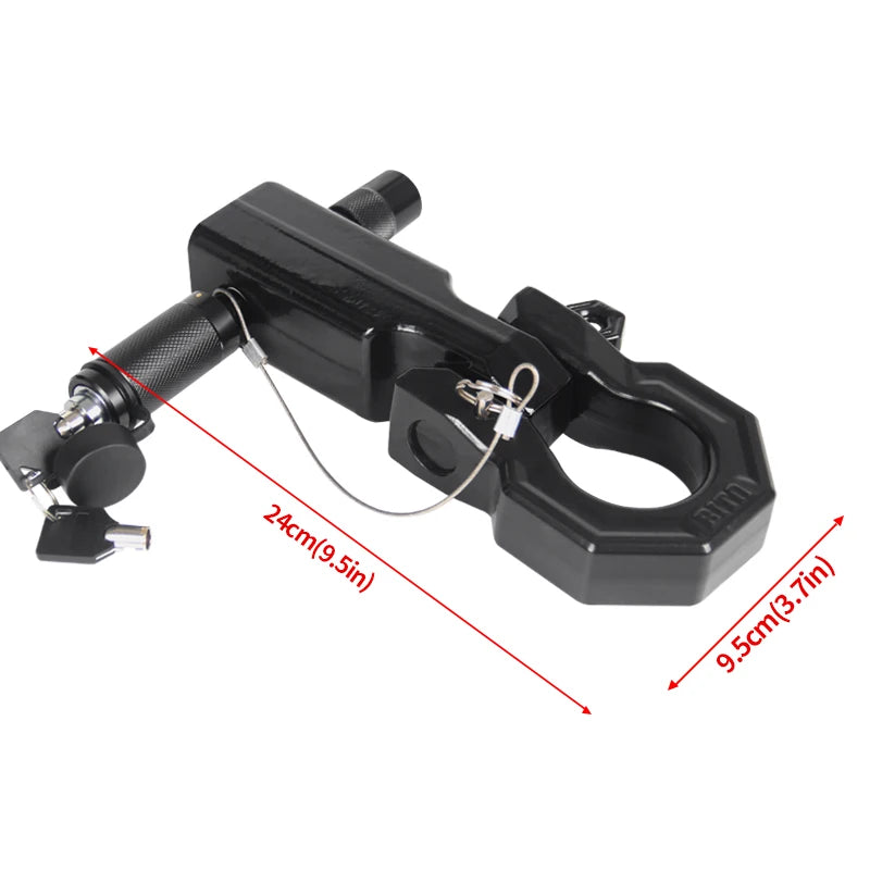 New High Quality 40CR Steel U-Shaped Shackle Trailer Hitch Off-road Refit Tow Hook Parts Load 15ton Fit 2-inch Receiver 2