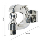 8Ton Stainless Steel Trailer Hook and 85x45mm Install Hole Pintle Tow Hook Parts High Quality Trailer Hitch Ball Accessories 3