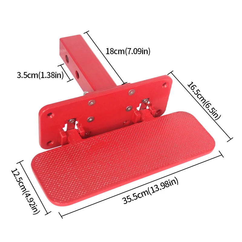 Folding Hitch Step for Rear Bumper Fits 2inch Receiver Trailer Hitch Mount Step Car Accessories Non-slip Truck RV Foldable Pedal 2