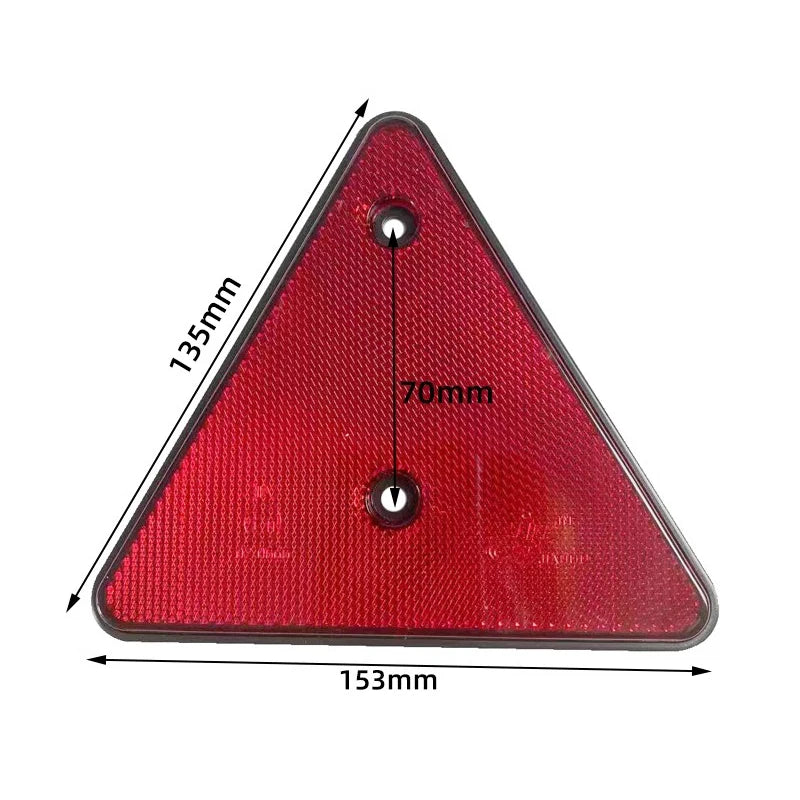 Plastic Anti Rear End Collision RV Off-road Trailer Reflector Triangle Reflector Plate Trailer Hitch Accessories 2