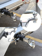 Universal 85x45mm Trailer Hitch Base with 2 Inch Towing Ball Mount for Heavy Duty Off-Road Recovery 4x4 Truck Towing Accessories 4