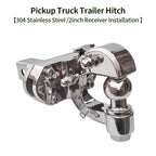 304 Stainless Steel More Style Towing Arm for Rear Bumper 2inch Receiver Trailer Hitch Offroad Refit Parts Car Accessories 1