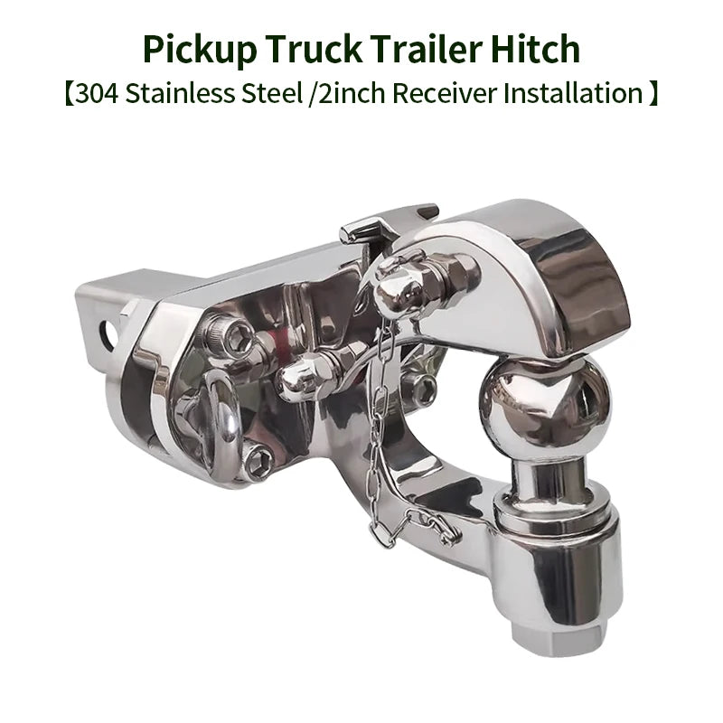 304 Stainless Steel More Style Towing Arm for Rear Bumper 2inch Receiver Trailer Hitch Offroad Refit Parts Car Accessories 1
