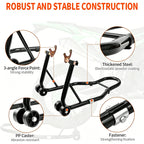 Motorcycle Rear Wheel Lift Stand Parts Steel Rear Paddock Stand Wheel Lift Support Repair Maintenance Holder for Motorbike Tools 3