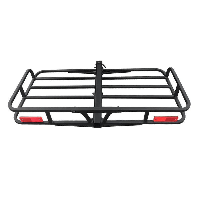 Hollow Foldable Rear 2inch Receiver Outdoor Travel Luggage Frame Kit Trailer Basket Rack Trailer Hitch Camp Trailer Accessories 1