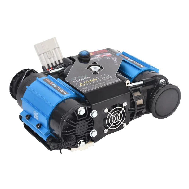 New Portable Dual-cylinder DC 12V High Quality Car Air Pump for Off-road Vehicles Tire Inflation Camp Trailer Accessories 1