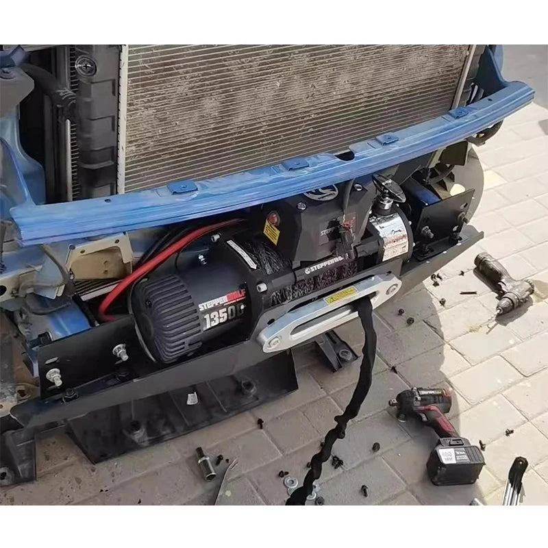 MAXUS T90 Bull Demon King Steel Winch Tray Bracket Winch Mounting Rack Holder Trailer Hitch Car Winch Cradle Accessories T6 T7 3